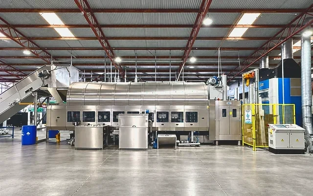 The tunnel washer on the eWASH laundry floor in Moorabbin